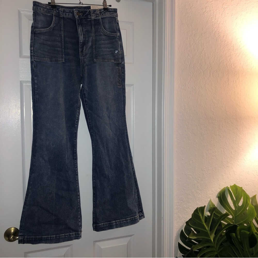High rise flare jeans